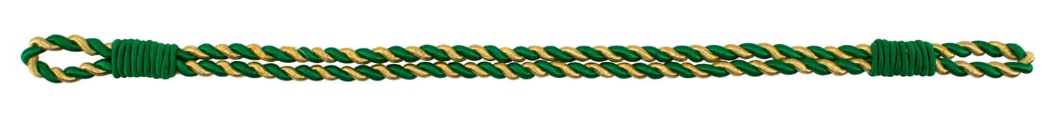 Hauptproduktbild von Mützenkordel gold zweiteilig geflochten