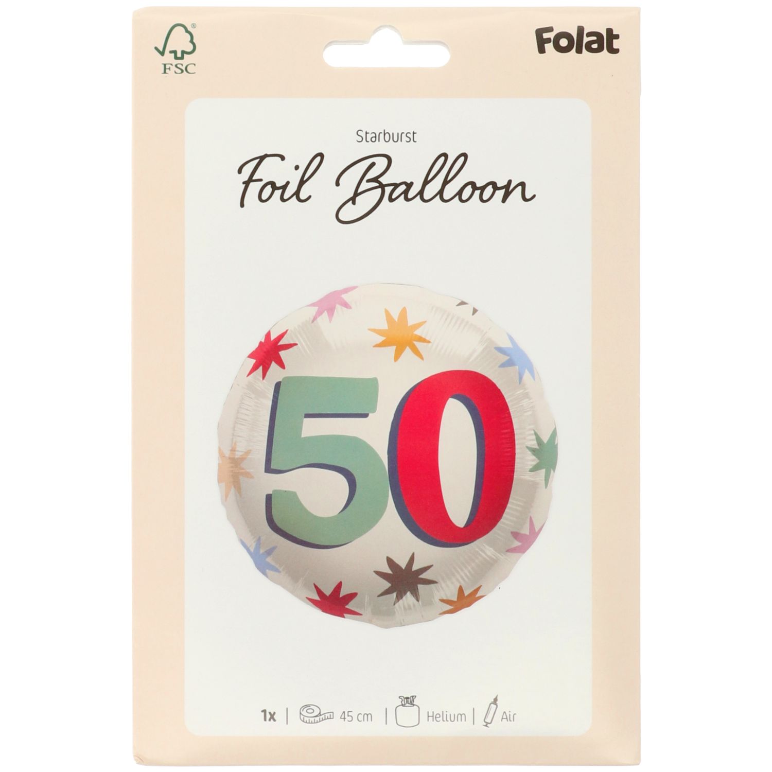 Produktbild 3 von Folienballon 50. Geburtstag - 45cm