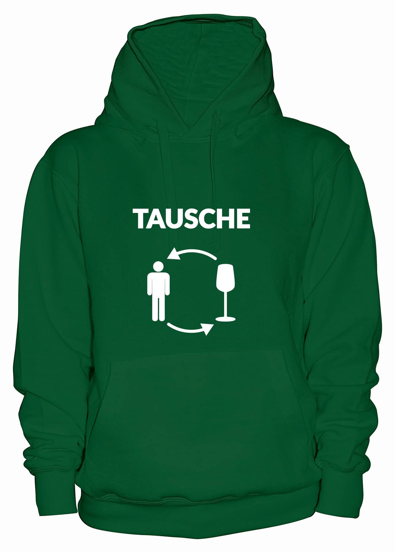 Produktbild von Hoodie "Tausche Mann gegen Sekt" - Damen