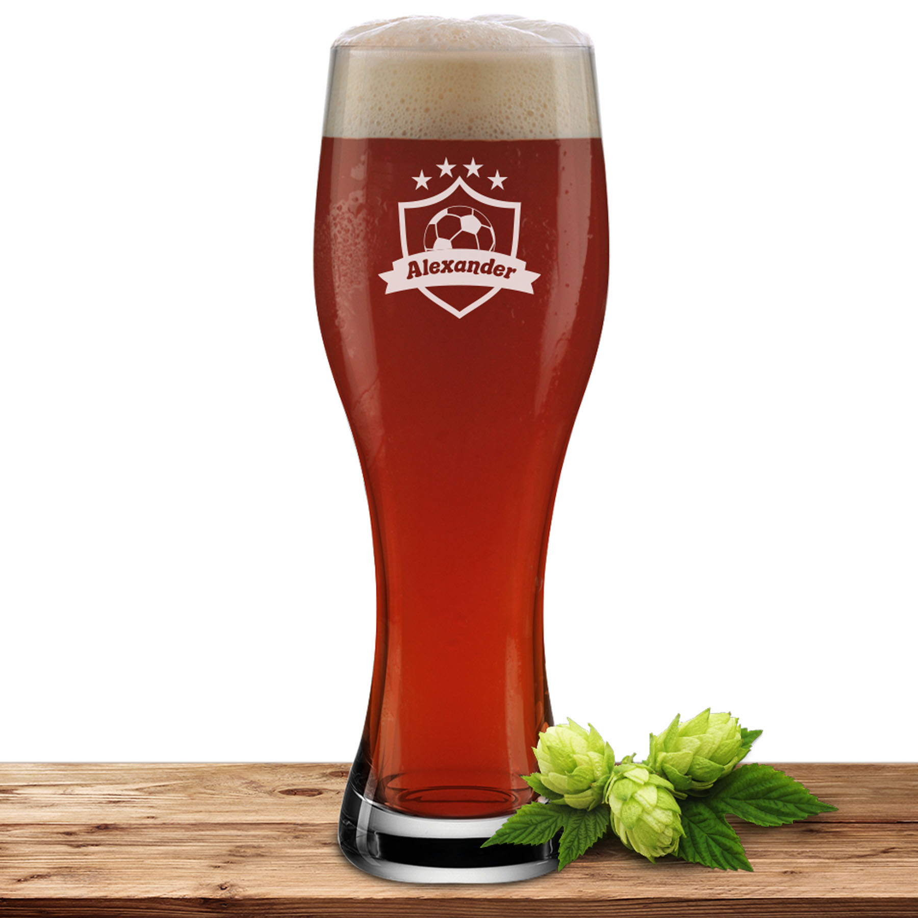 Produktbild von Leonardo Weizenglas 0,5l Wappen mit individueller Namensgravur