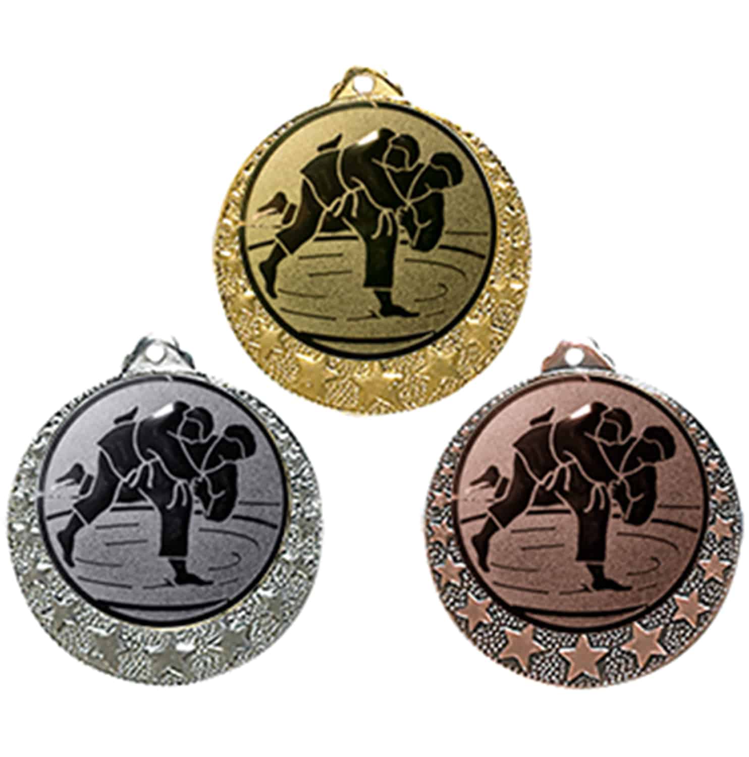 Produktbild 2 von Judo Medaille "Brixia" Ø 32mm mit Wunschemblem und Band