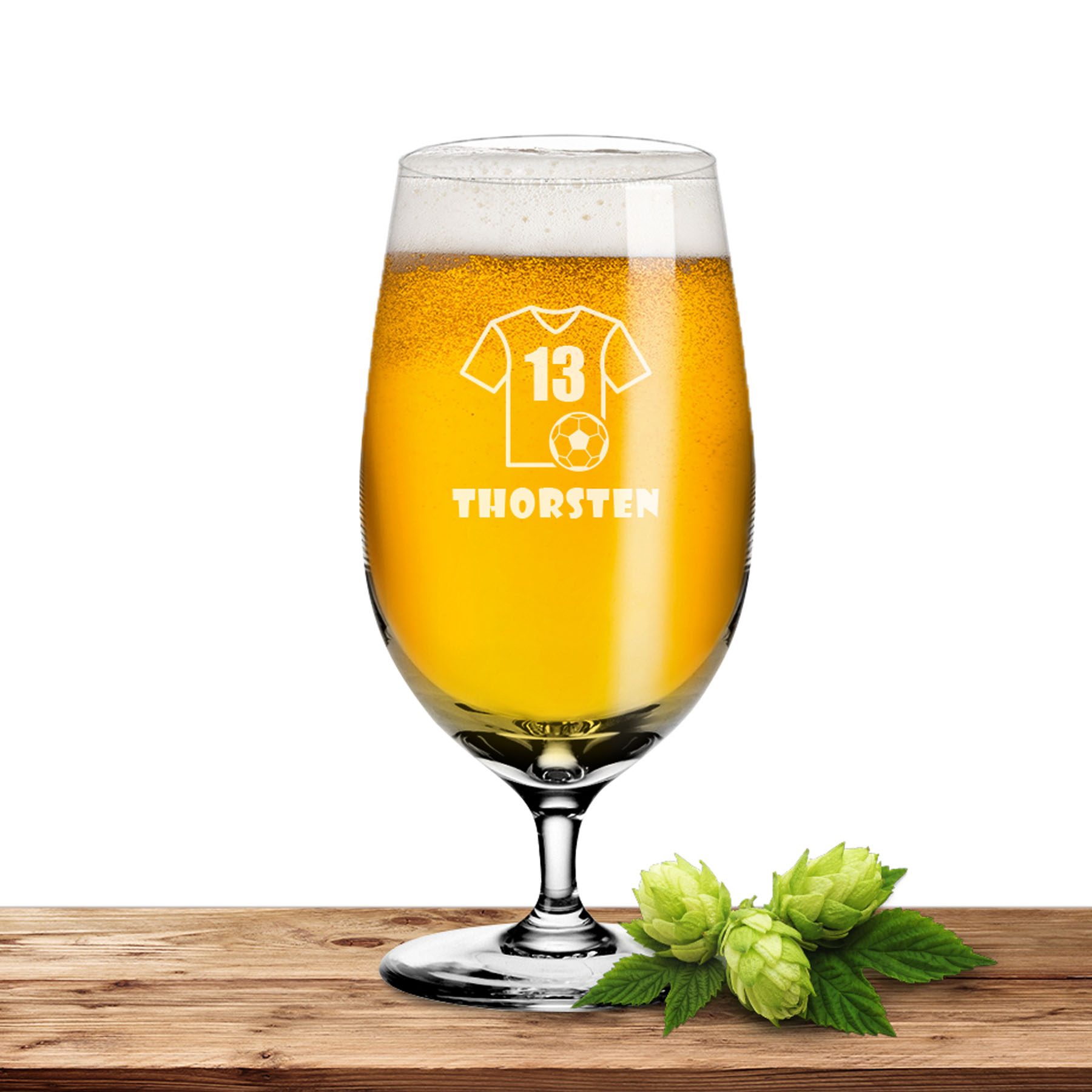 Produktbild von Leonardo Bierglas 390ml Ciao+ mit Tshirt