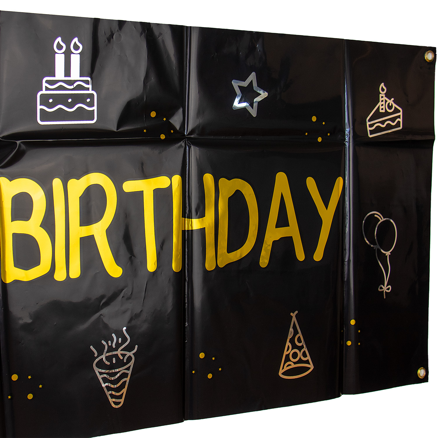 Produktbild 2 von Straßenbanner "Happy Birthday" – individuell mit Zahlenaufkleber