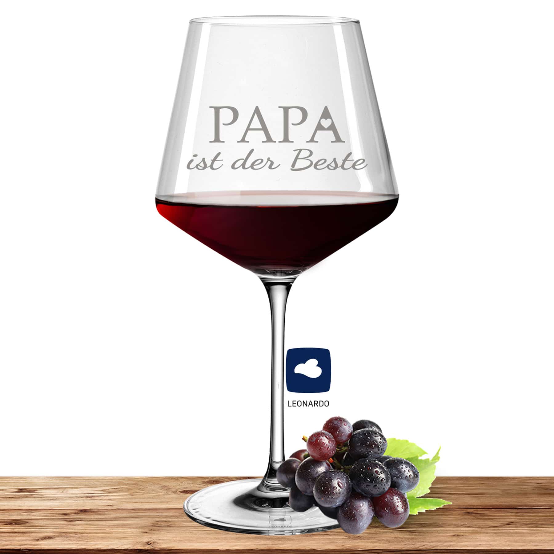 Leonardo Burgunderglas Rotweinglas PUCCINI 730ml (Papa ist der Beste)