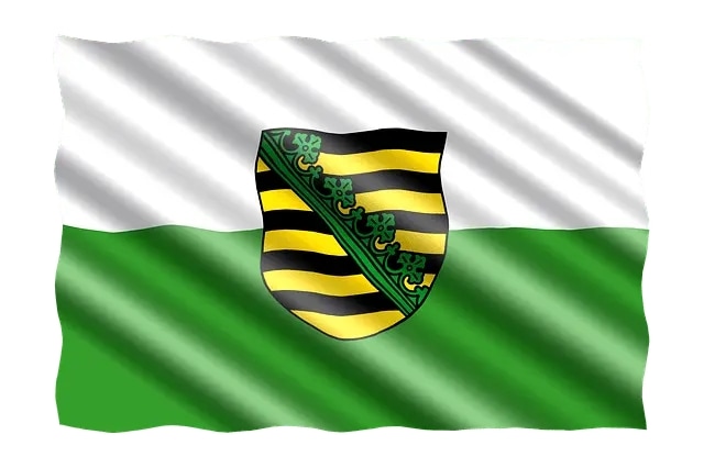 Bundeslandflagge Sachsen