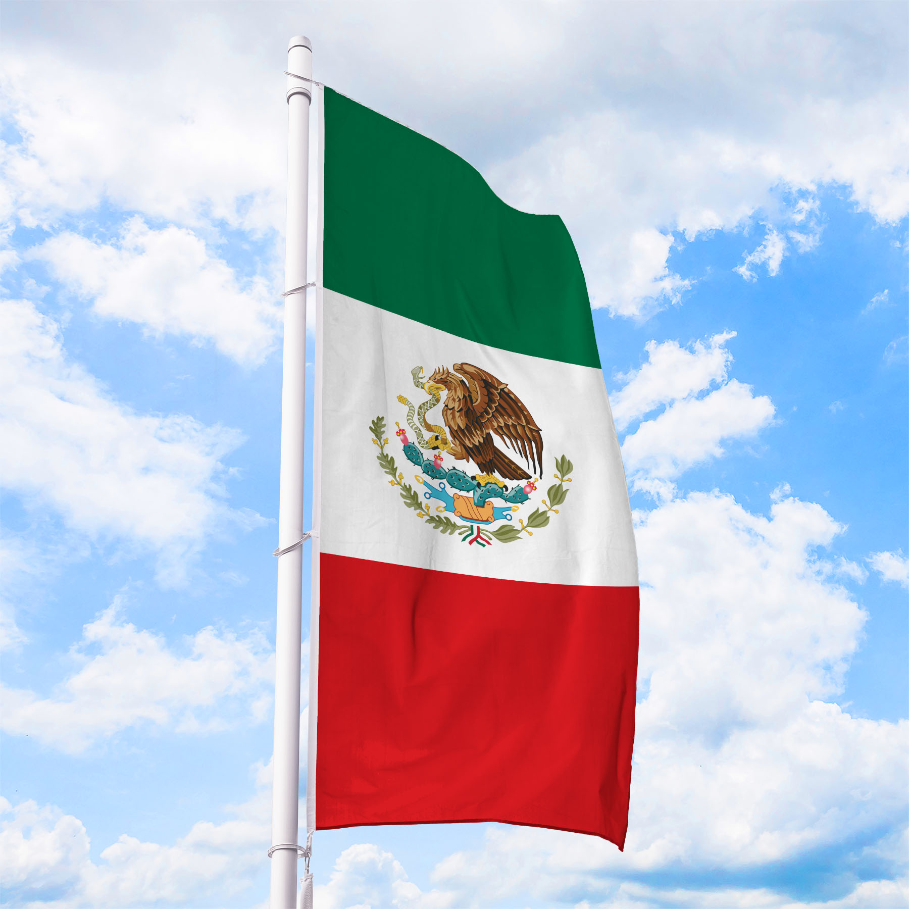 Produktbild von Flagge Mexiko - Hissfahne Hochformat