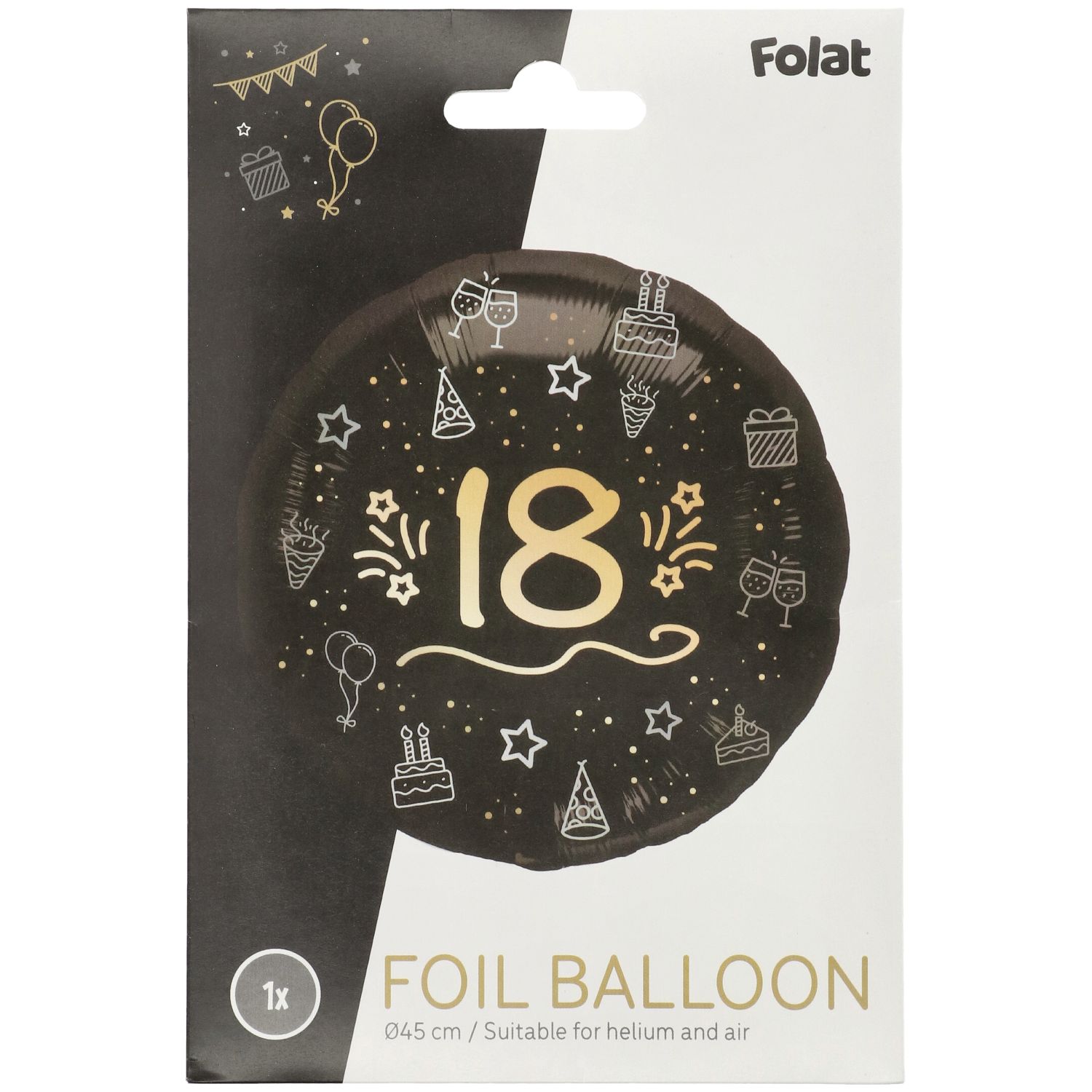 Produktbild 2 von Folienballon 18. Geburtstag - 45cm