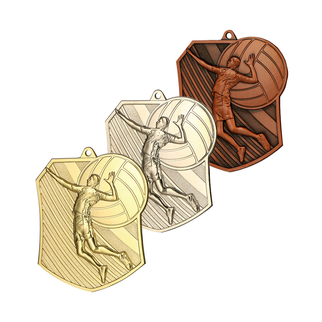 Produktbild von Volleyballmedaille "Bauxit" inkl. Kordel