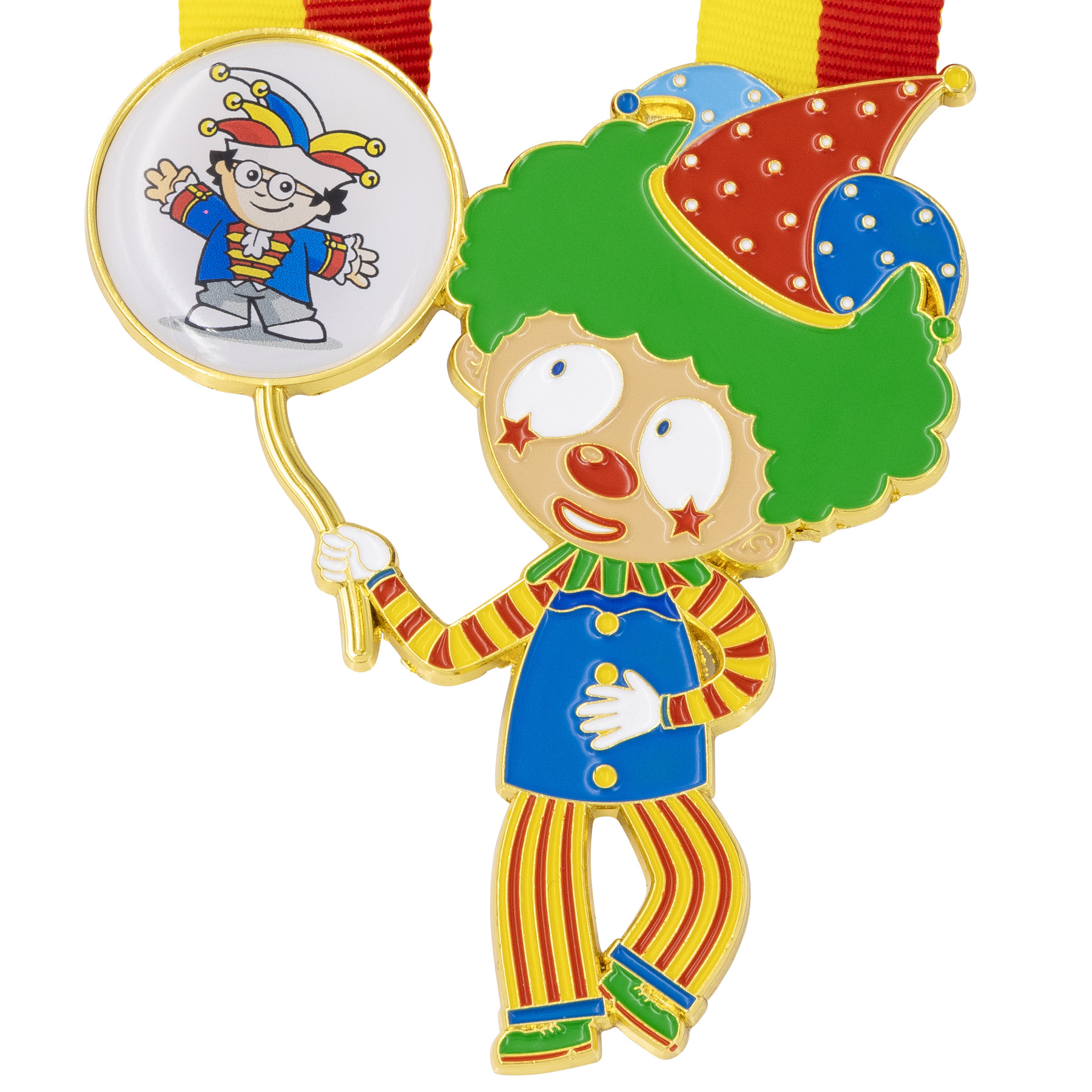 Produktbild von Karnevalsorden "kleiner Clown mit Ballon"