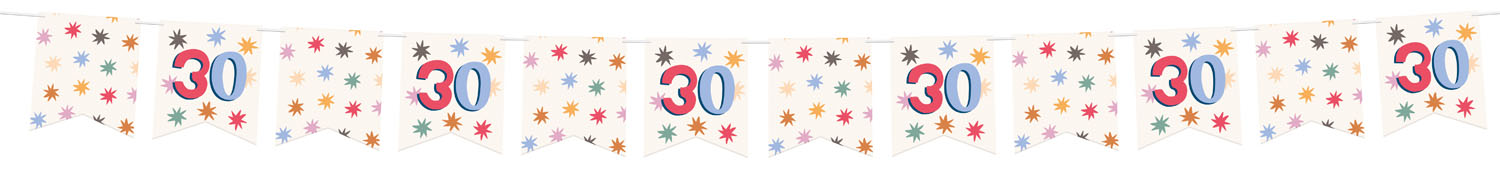 Produktbild von Wimpelkette - 30. Geburtstag - 6 Meter