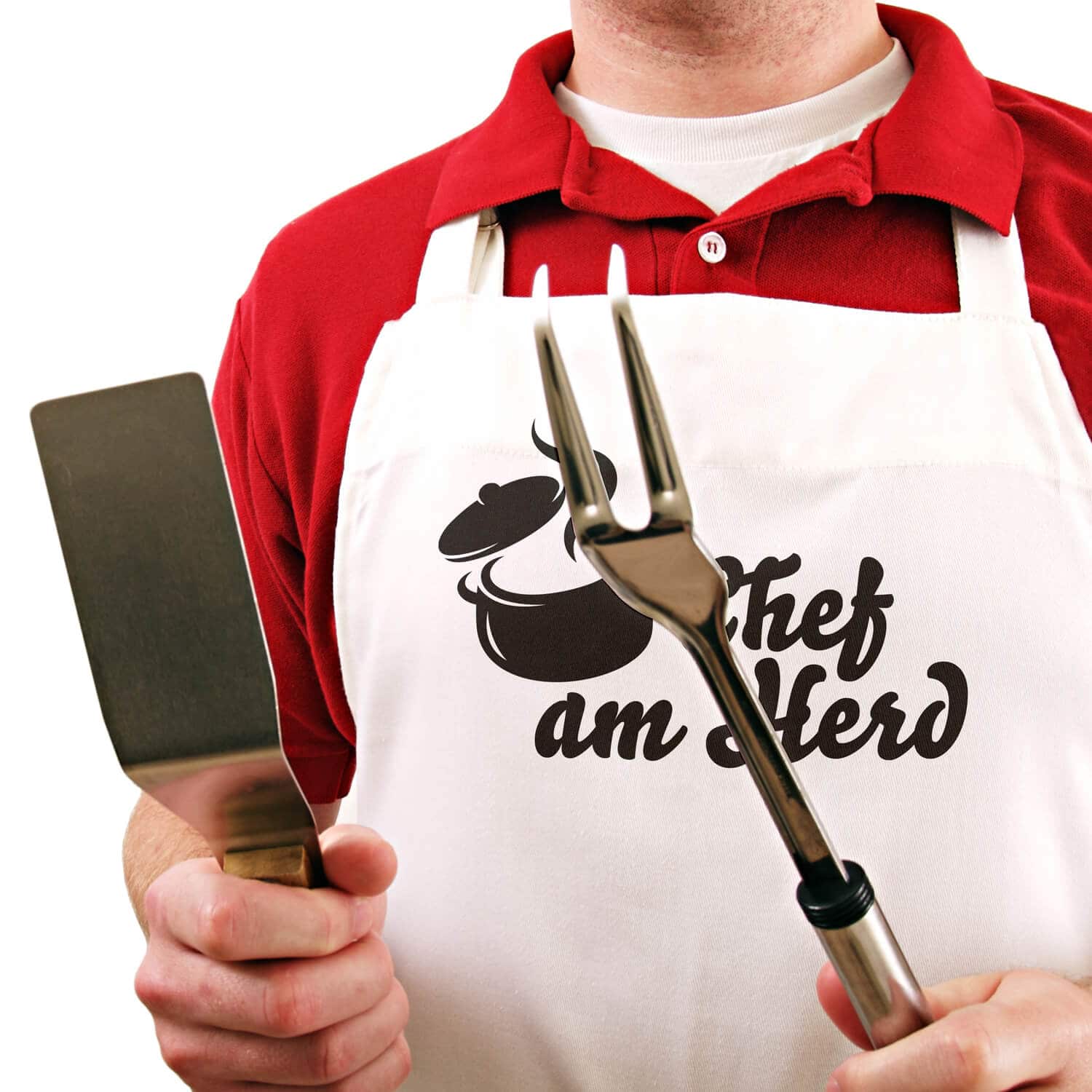 Produktbild 2 von Grillschürze Kochschürze "Chef am Herd"