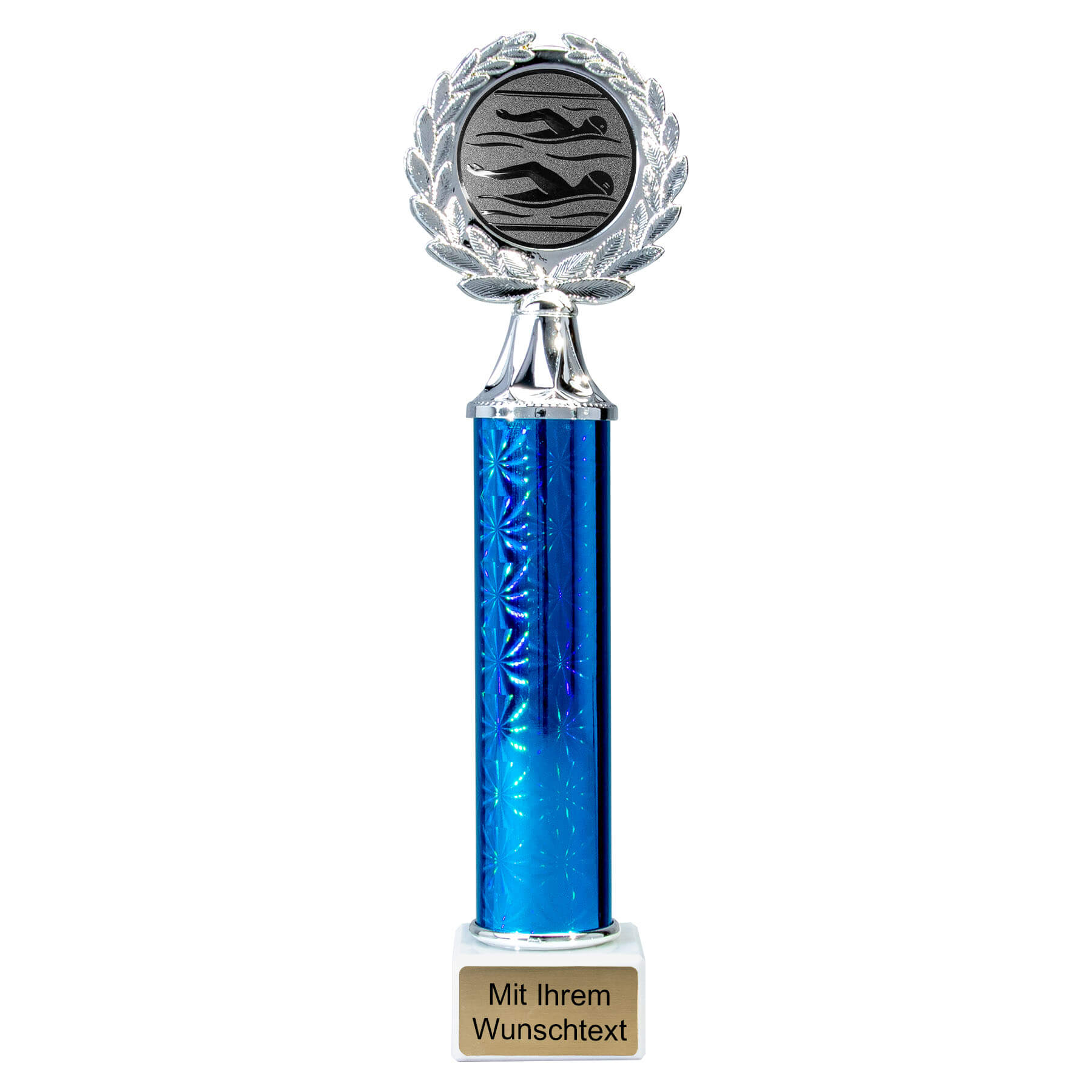 Produktbild von Schwimmsäulenpokale 4er Serie 59710 silber-blau