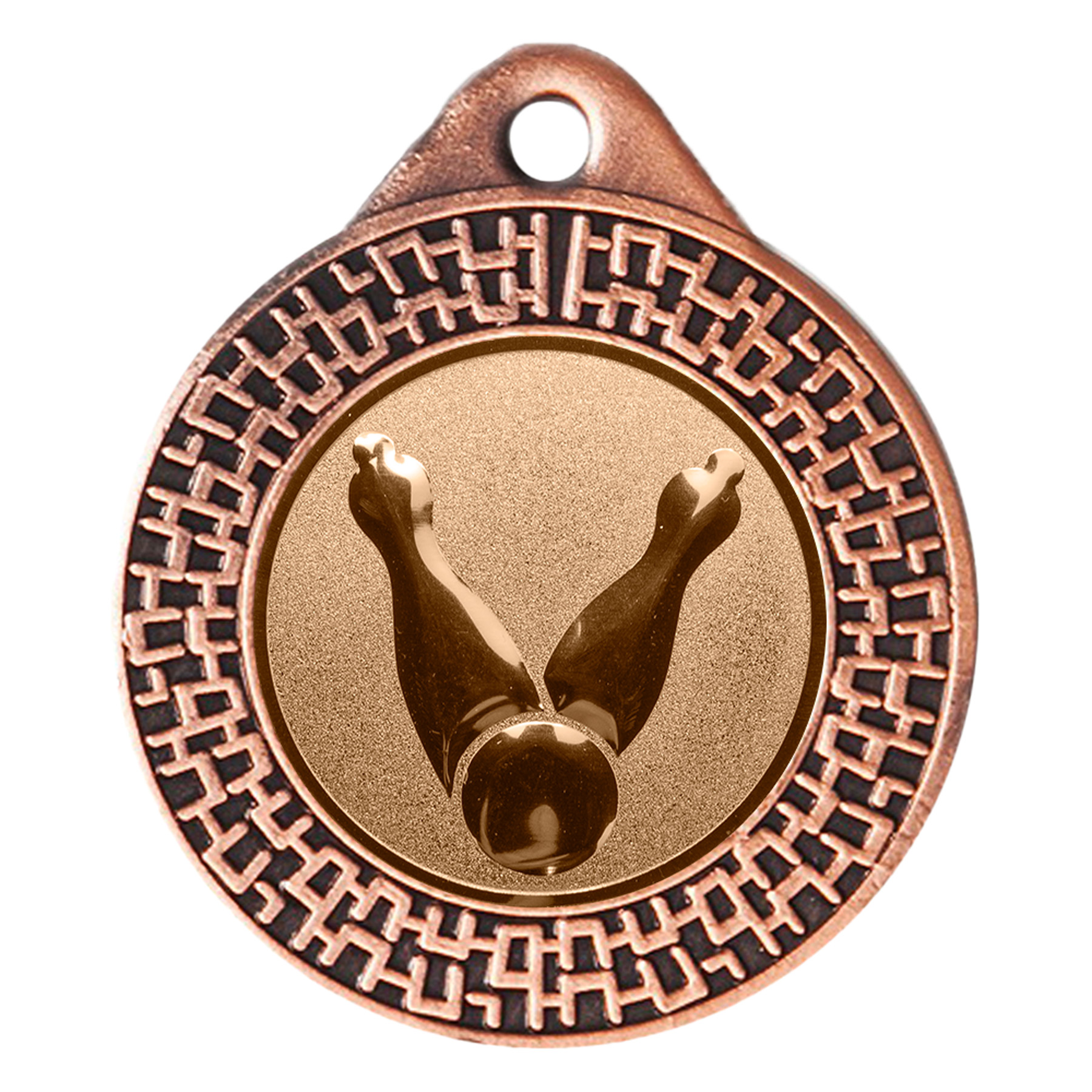 Produktbild von Bowling-Medaille "Christrosen" Ø 40 mm inkl. Kordel