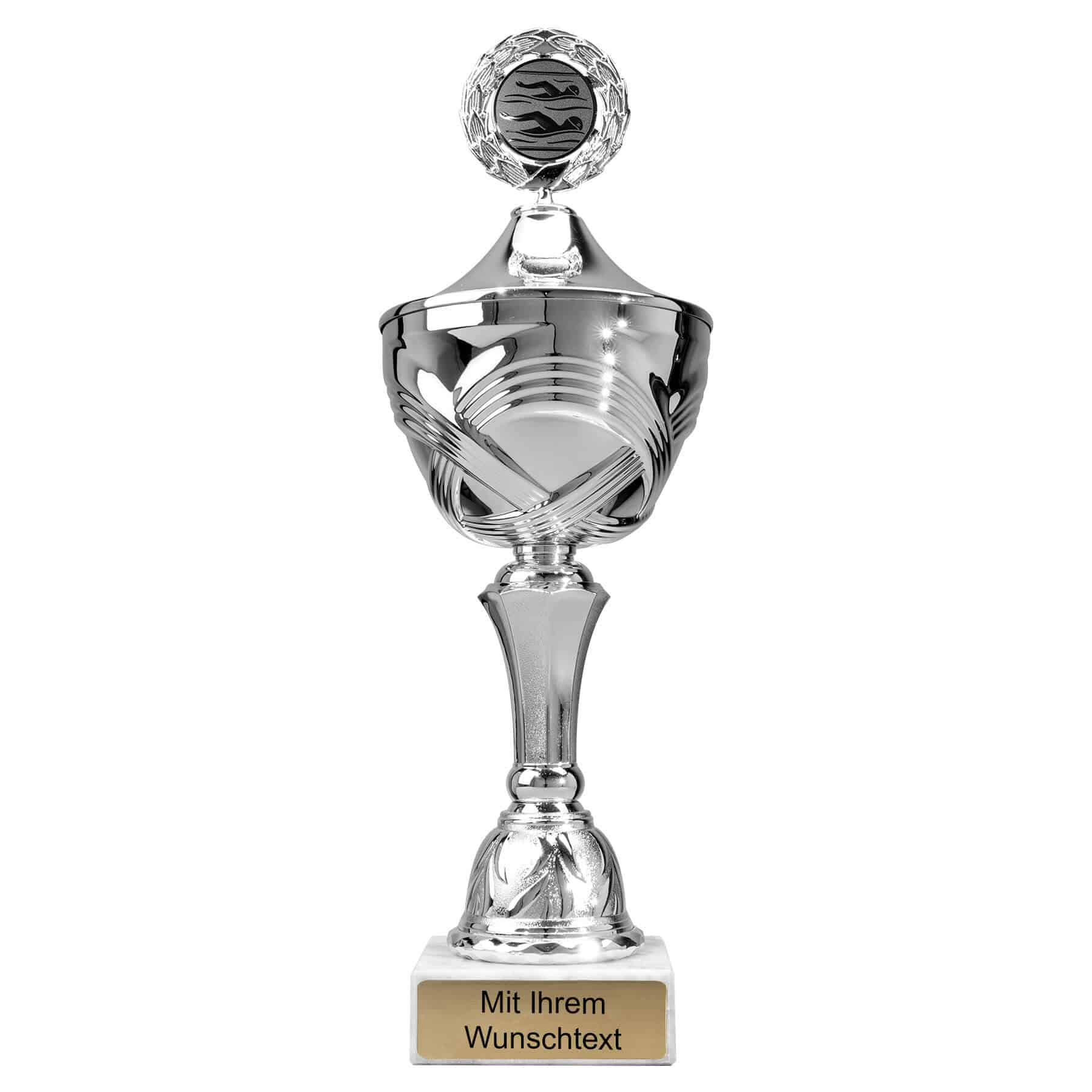 Produktbild von Schwimmpokale 10er Serie 56140 silber mit Deckel