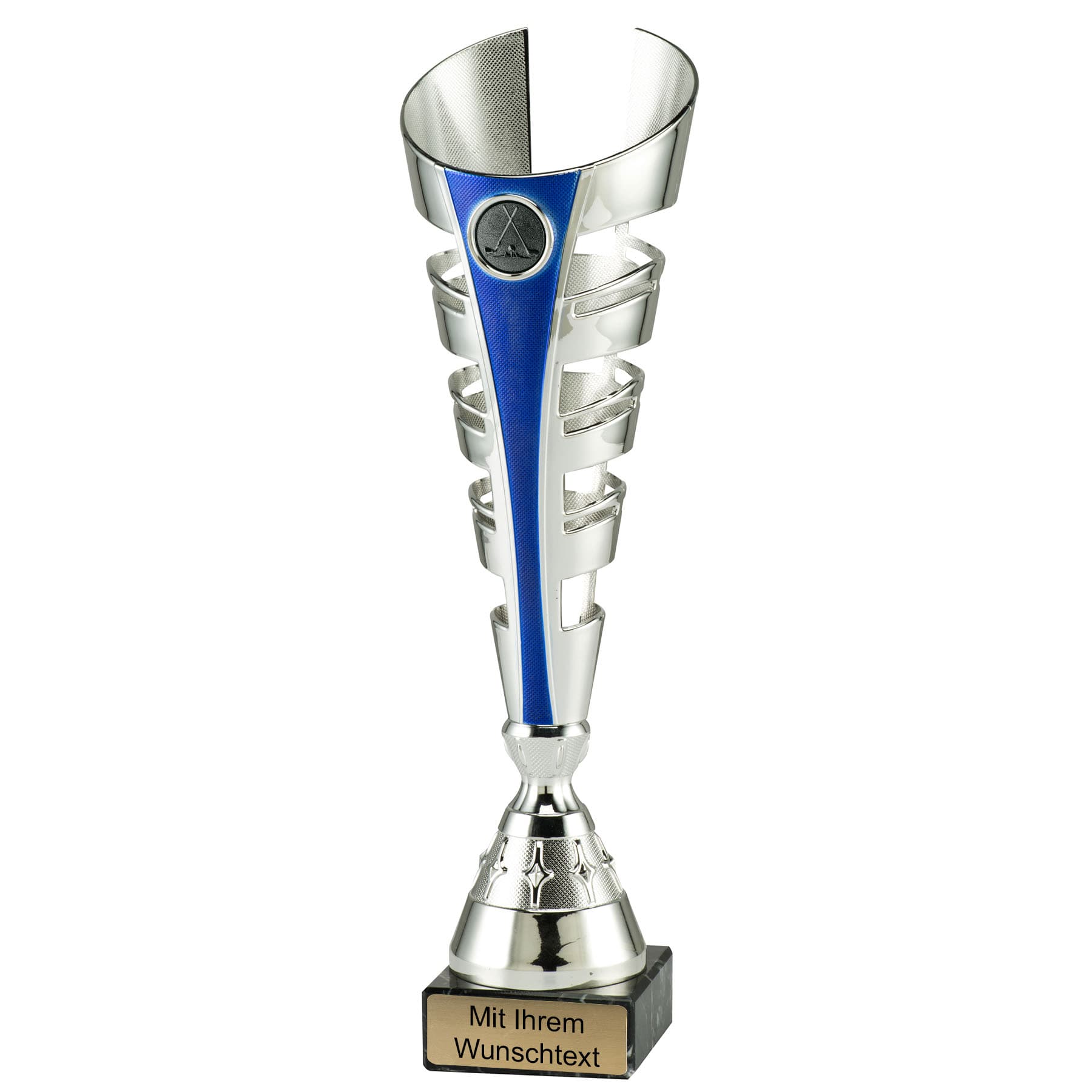 Produktbild von Golfpokale 3er Serie ET.446 silber-blau