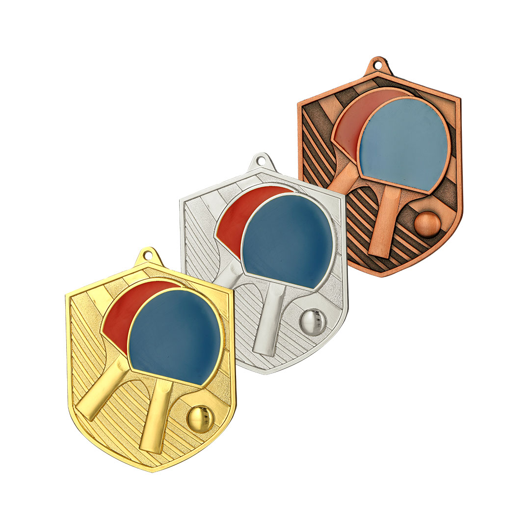 Produktbild von Tischtennismedaille "Tephrit" inkl. Kordel