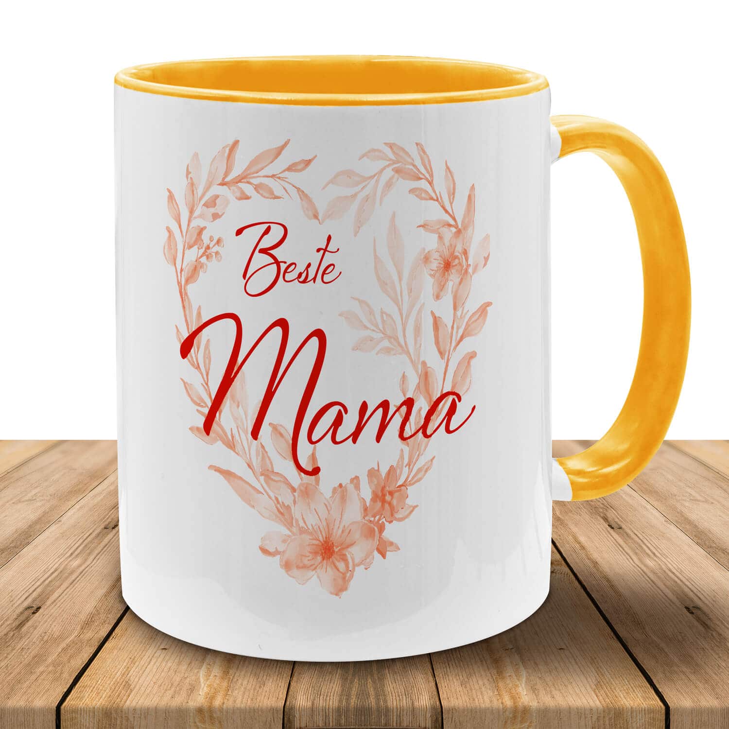 Tasse "Beste Mama" Blumenherz