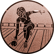 Emblem 25mm Bowlerin, bronze