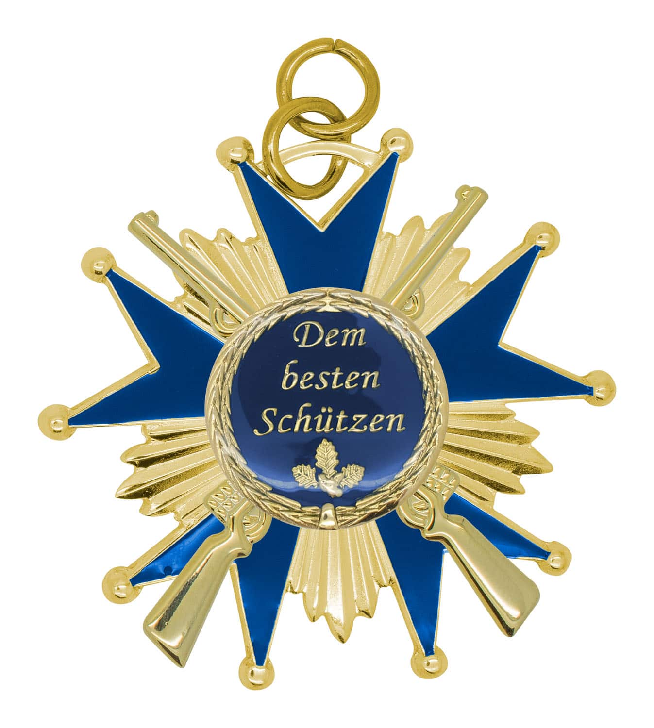 Sch tzenorden Stern Mit Gewehren Ausf hrung Gold blau Kaufen Bei 