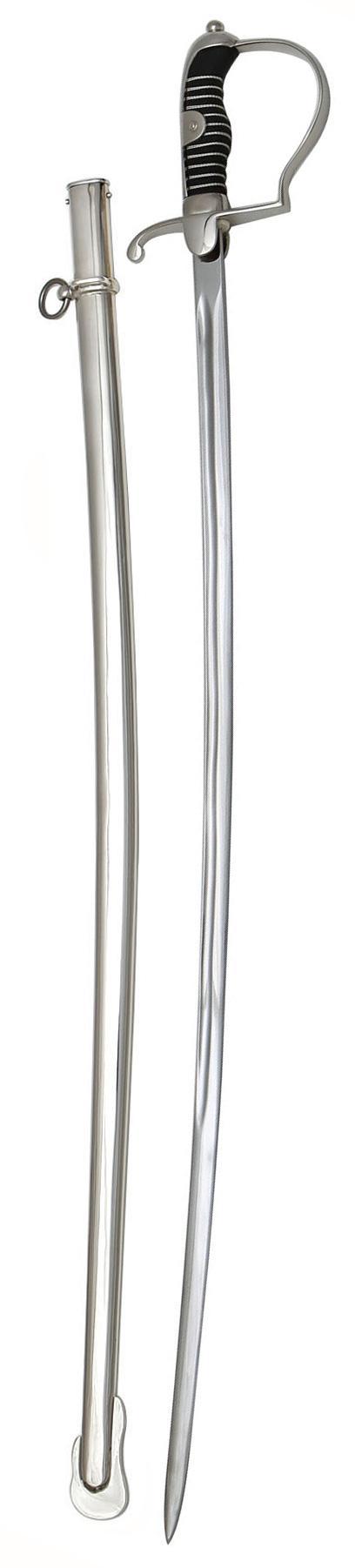 Produktbild von Reitersäbel "Import" vernickelte Metallscheide mit 1 Ring