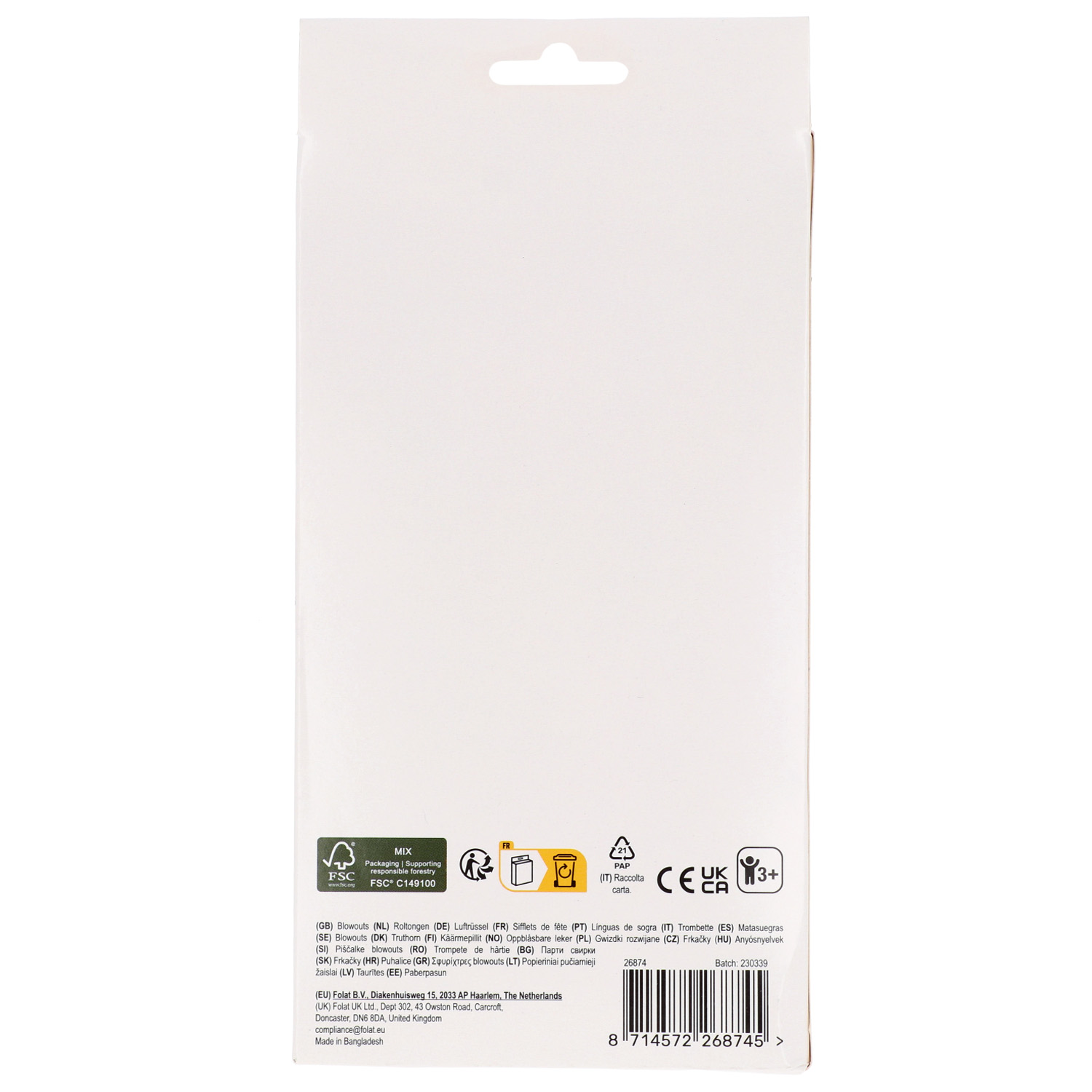 Produktbild 4 von Tröten "Happy Birthday" - 6 Stück