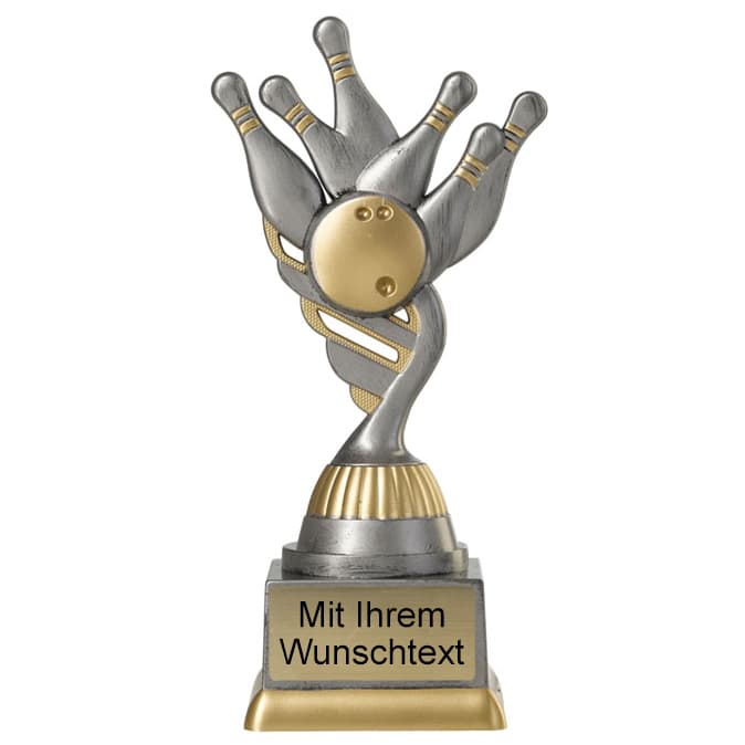 Produktbild von Bowlingpokal PF211-M61 altsilber-gold