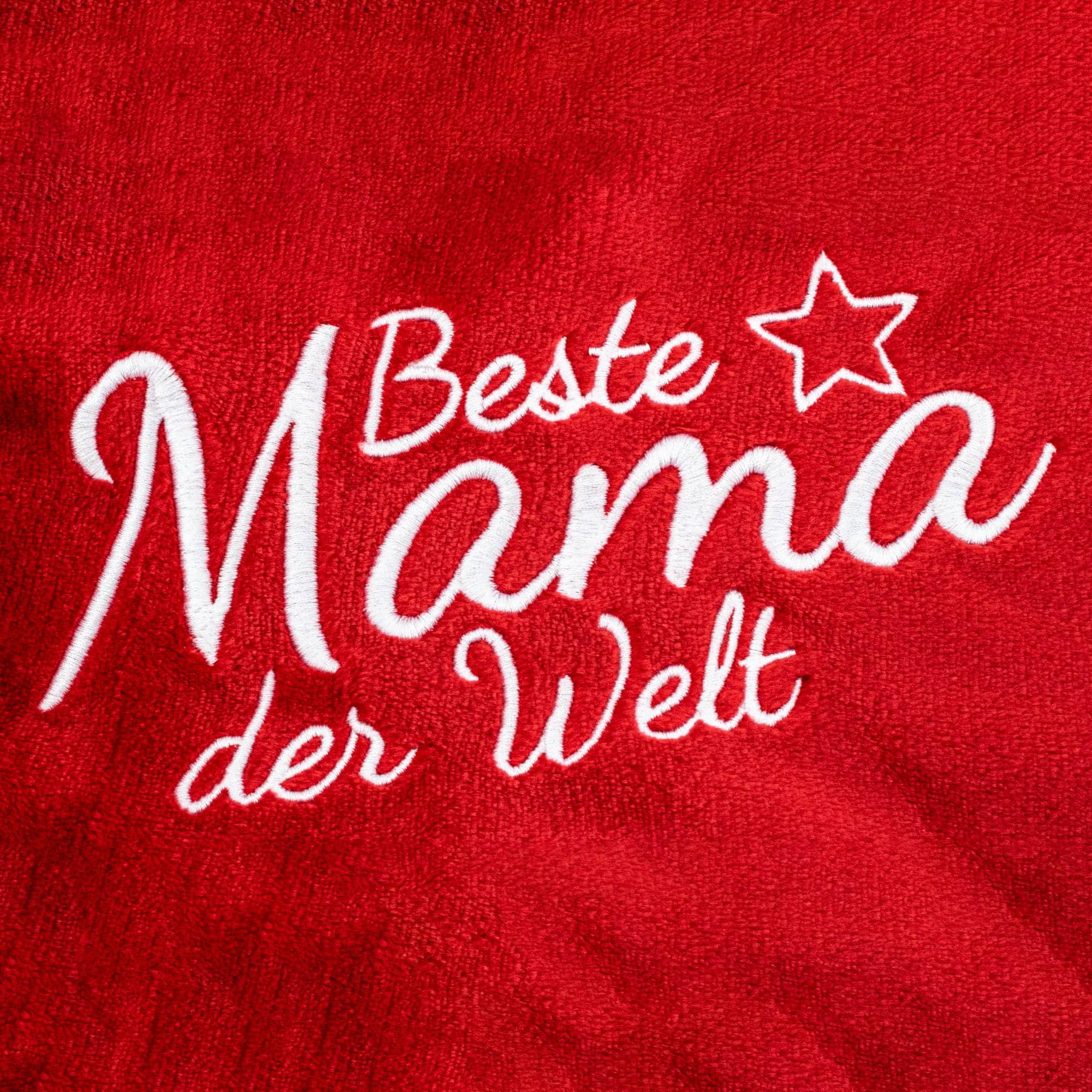 Kuscheldecke Beste Mama der Welt - Premium-Qualität - 150 cm x 200 cm