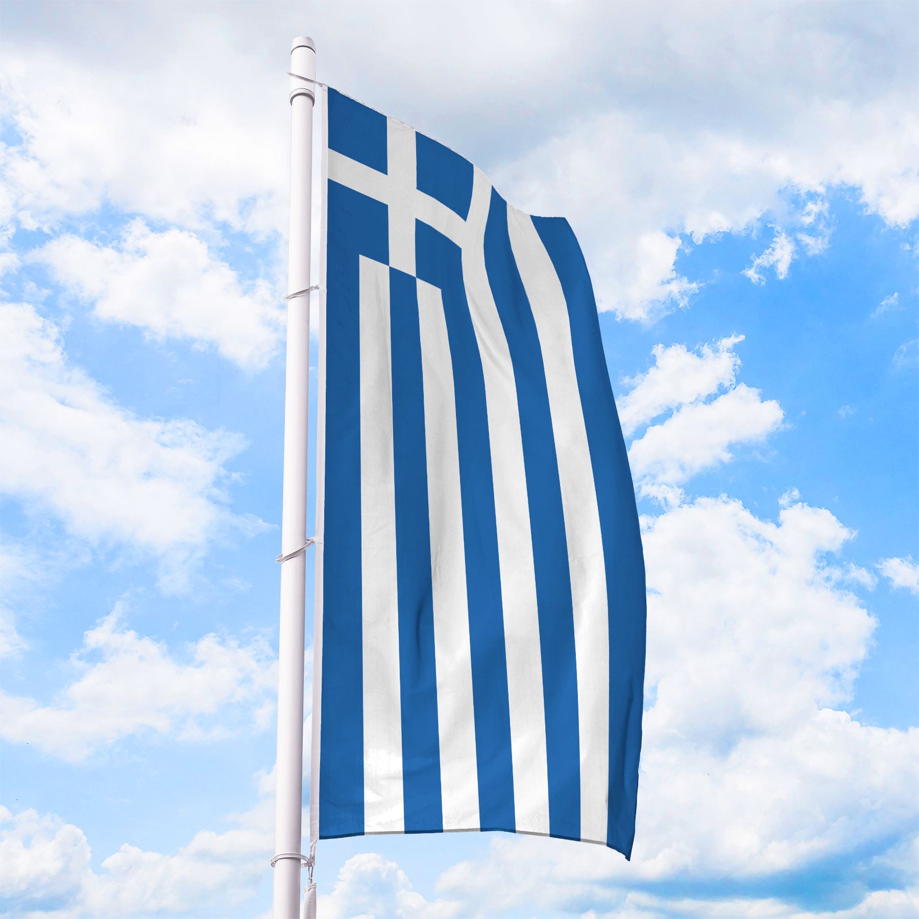 Hauptproduktbild von Flagge Griechenland - Hissfahne Hochformat