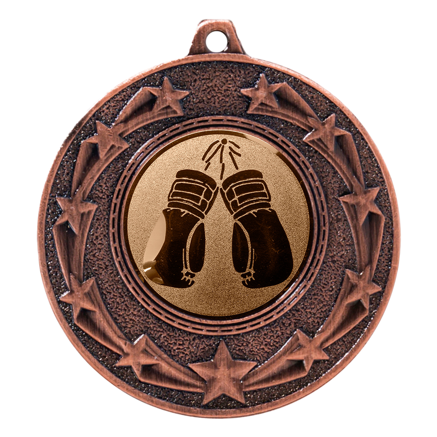 Produktbild von Box-Medaille "Ginster" Ø 50 mm inkl. Kordel