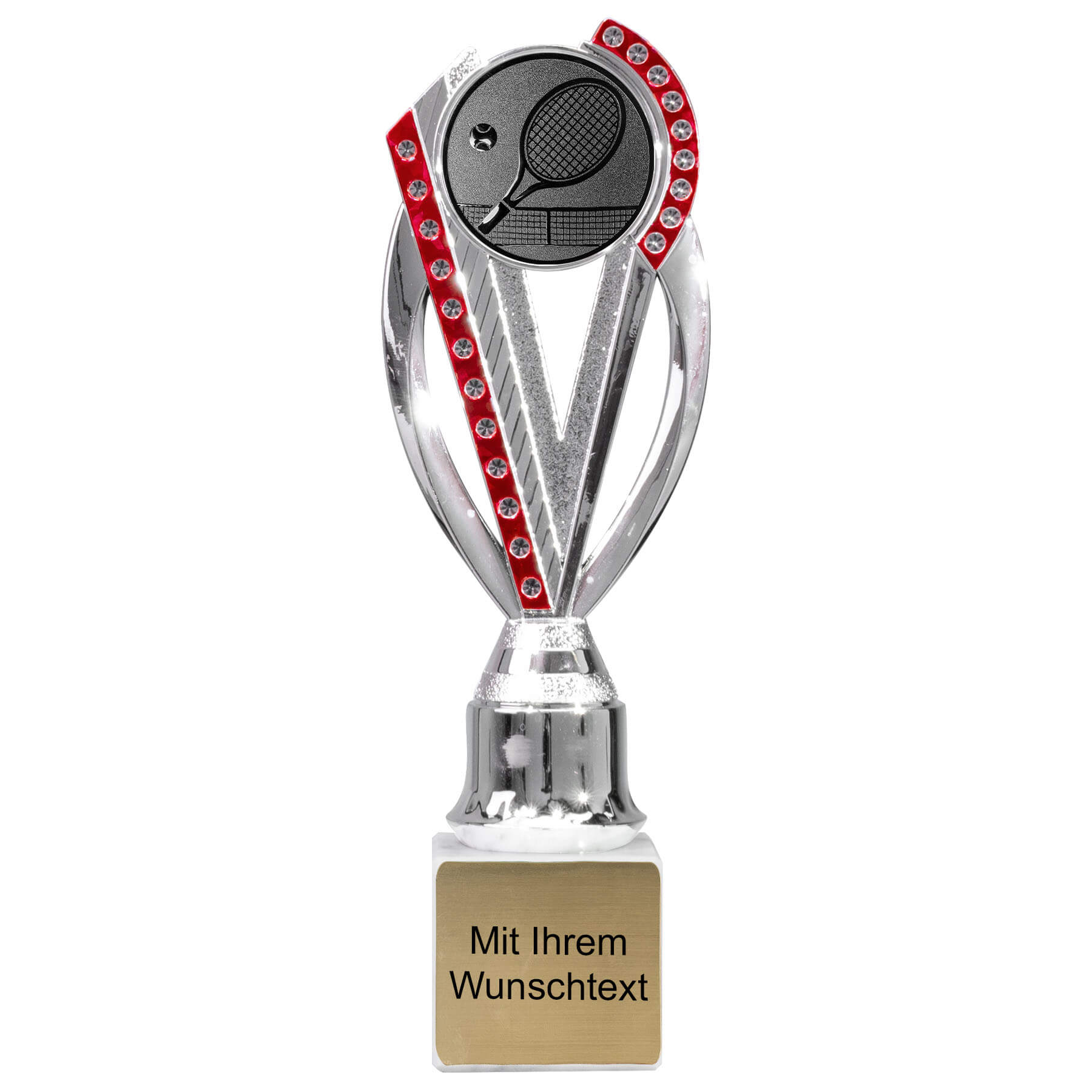 Produktbild von Tennispokale 6er Serie 54800 silber-rot