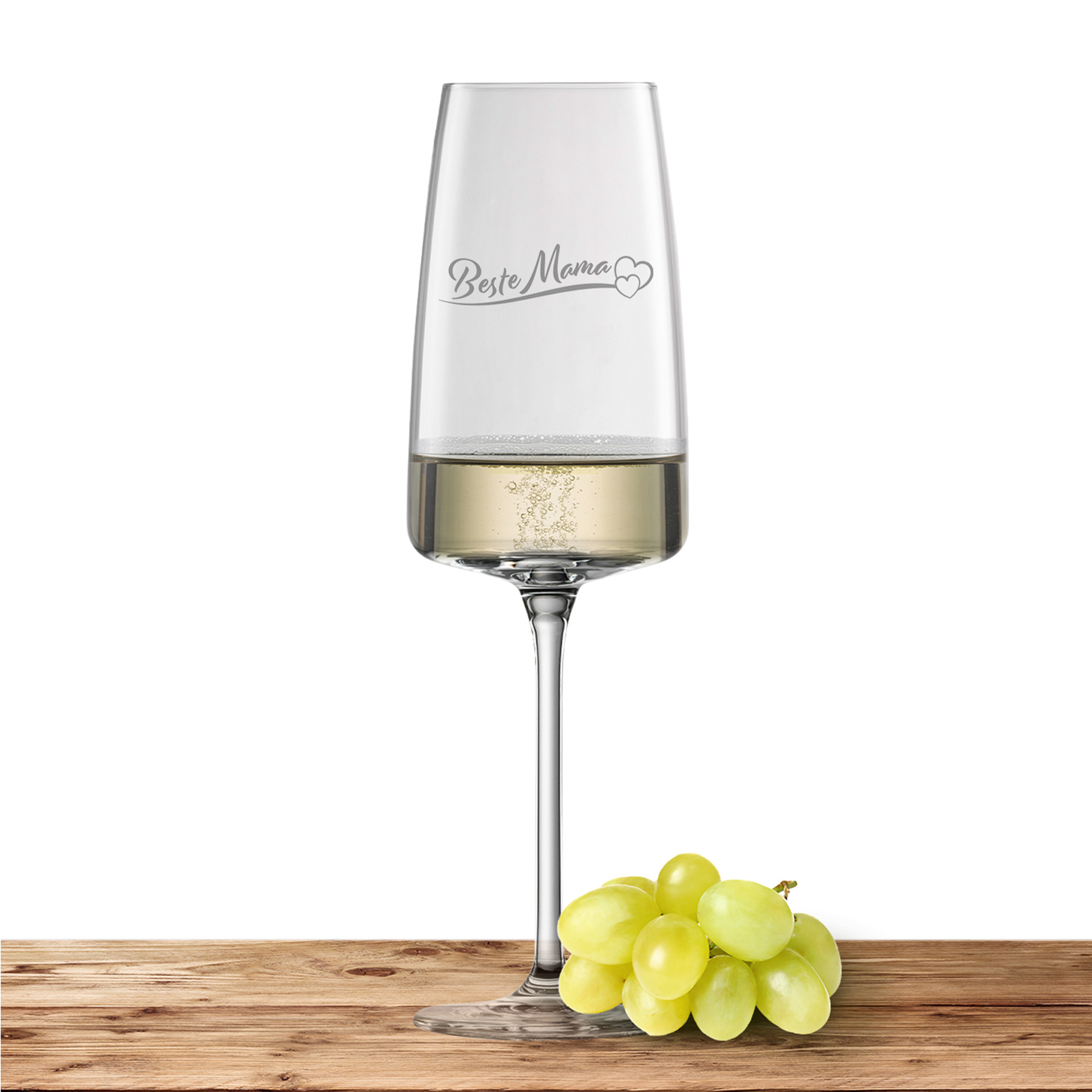 Produktbild von Schott Zwiesel Sekt- und Schaumweinglas VIVID SENSES 388ml "Beste Mama mit Herzen"