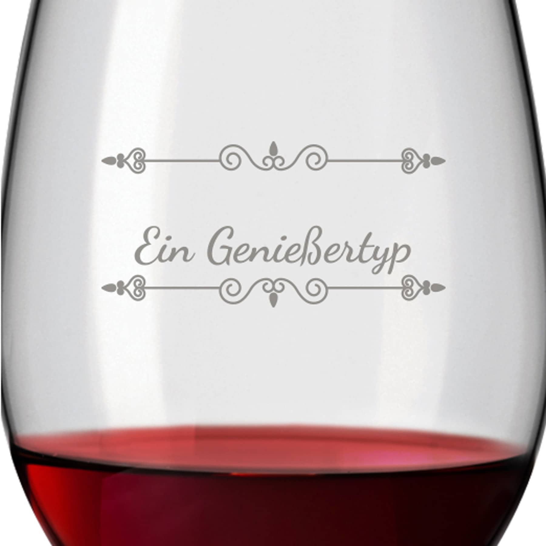 Leonardo Bordeauxglas Rotweinglas DAILY 640ml mit Namen oder Wunschtext graviert (Verzierung 01)