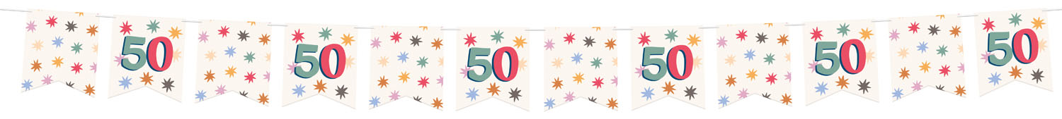 Produktbild von Wimpelkette - 50. Geburtstag - 6 Meter
