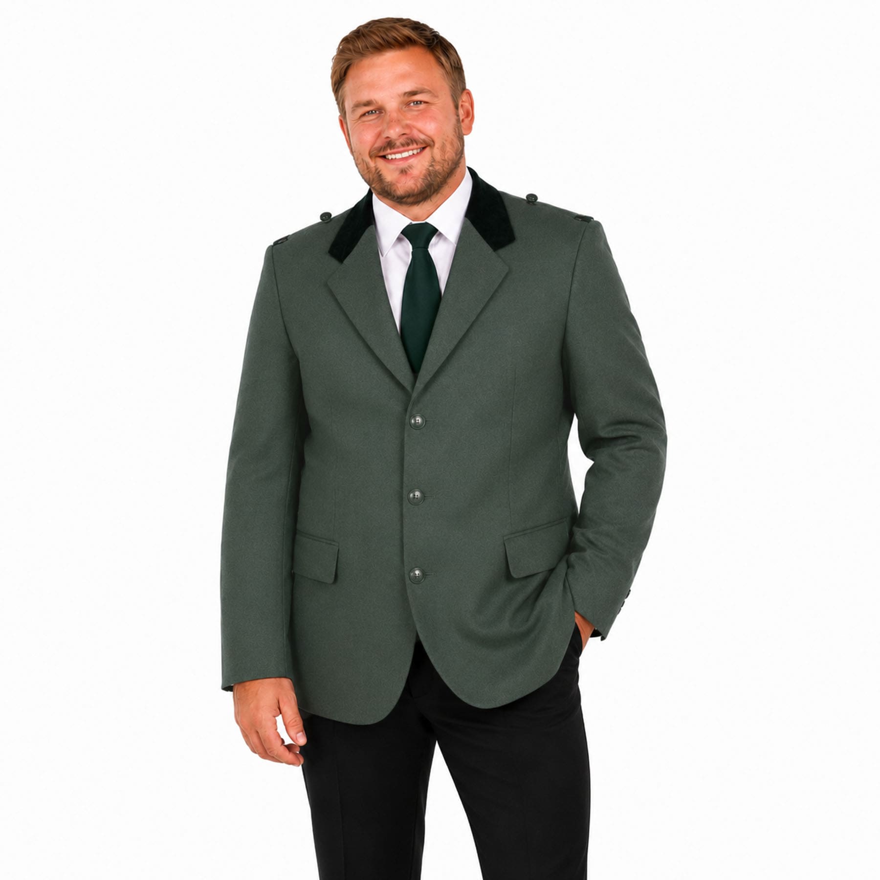 Produktbild von Schützenjacke Hubertus grün meliert