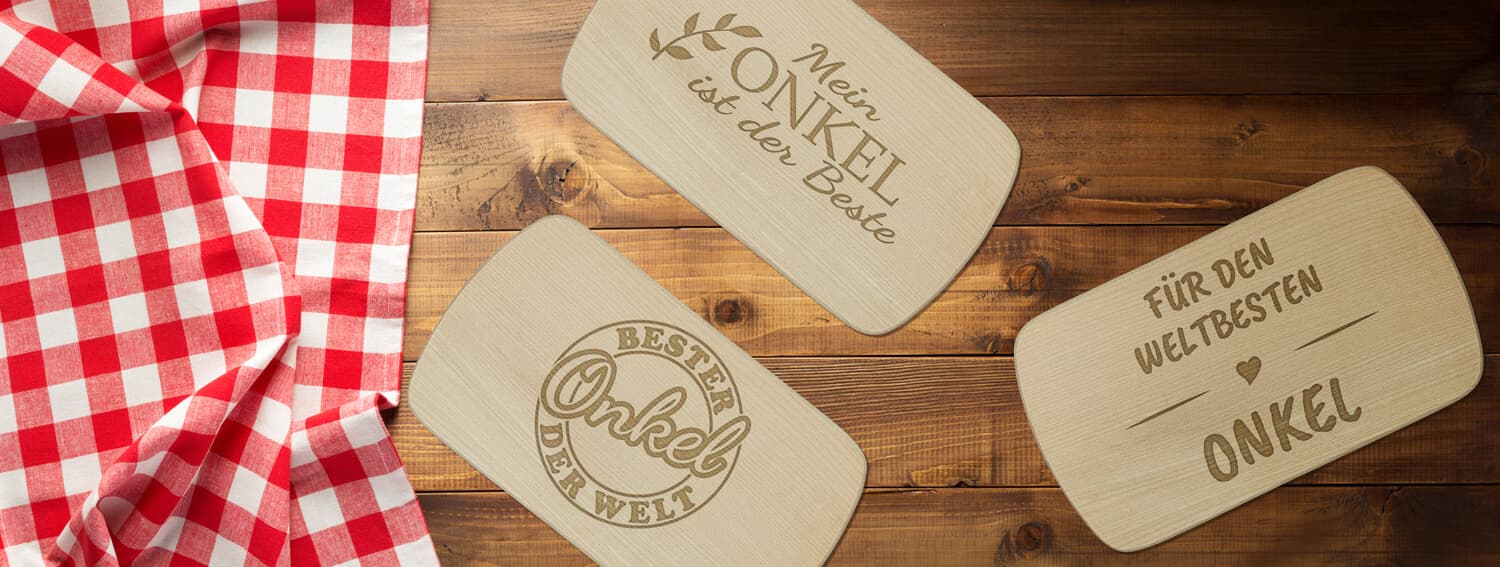 Produktbild 5 von Frühstücksbrettchen "Bester Onkel" mit verschiedenen Motiven