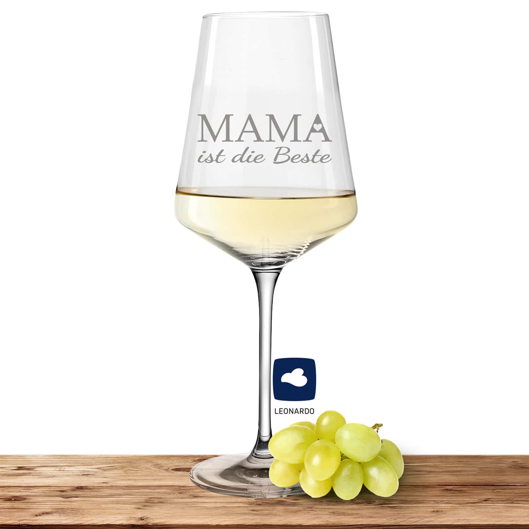Leonardo Weißweinglas PUCCINI 560ml "Mama ist die Beste"