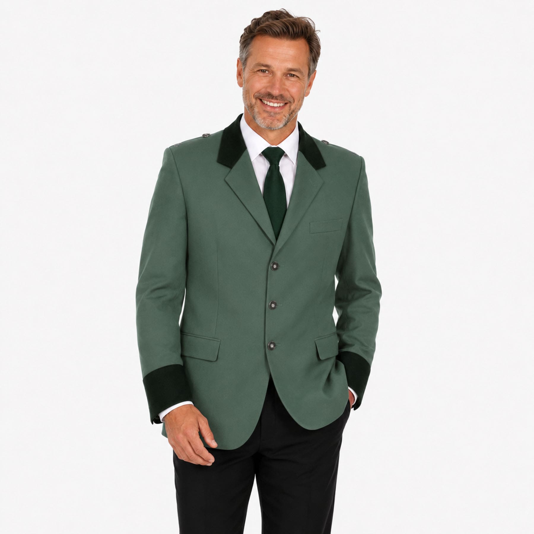 Produktbild von Schützenjacke Albert schützengrün (ohne Rückenriegel)