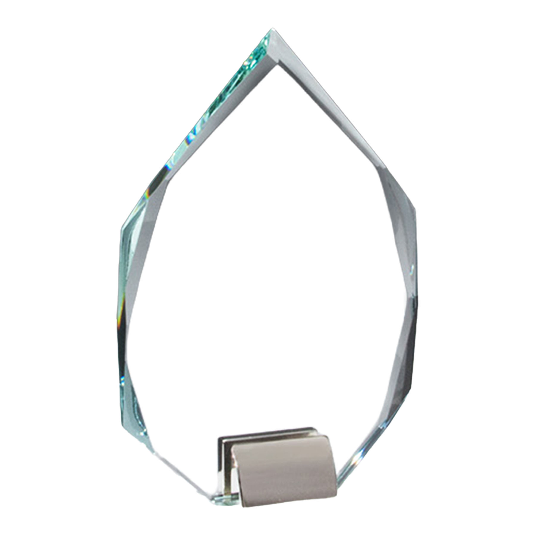 Produktbild von Glastrophäe "Moldavit" inkl. Lasergravur und Geschenkverpackung