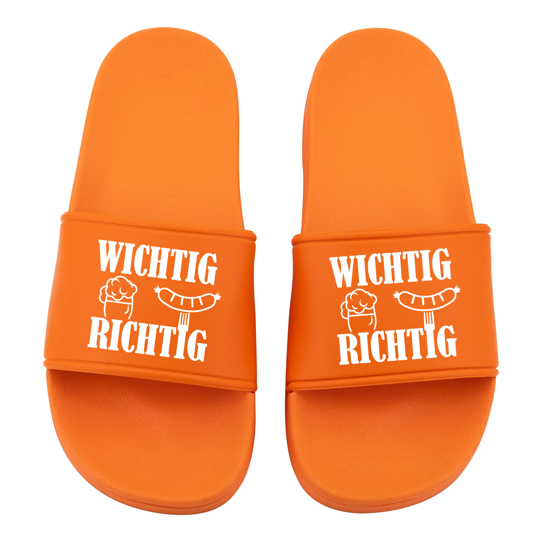 Produktbild 2 von Badelatschen und Weizenglas "Wichtig Richtig"