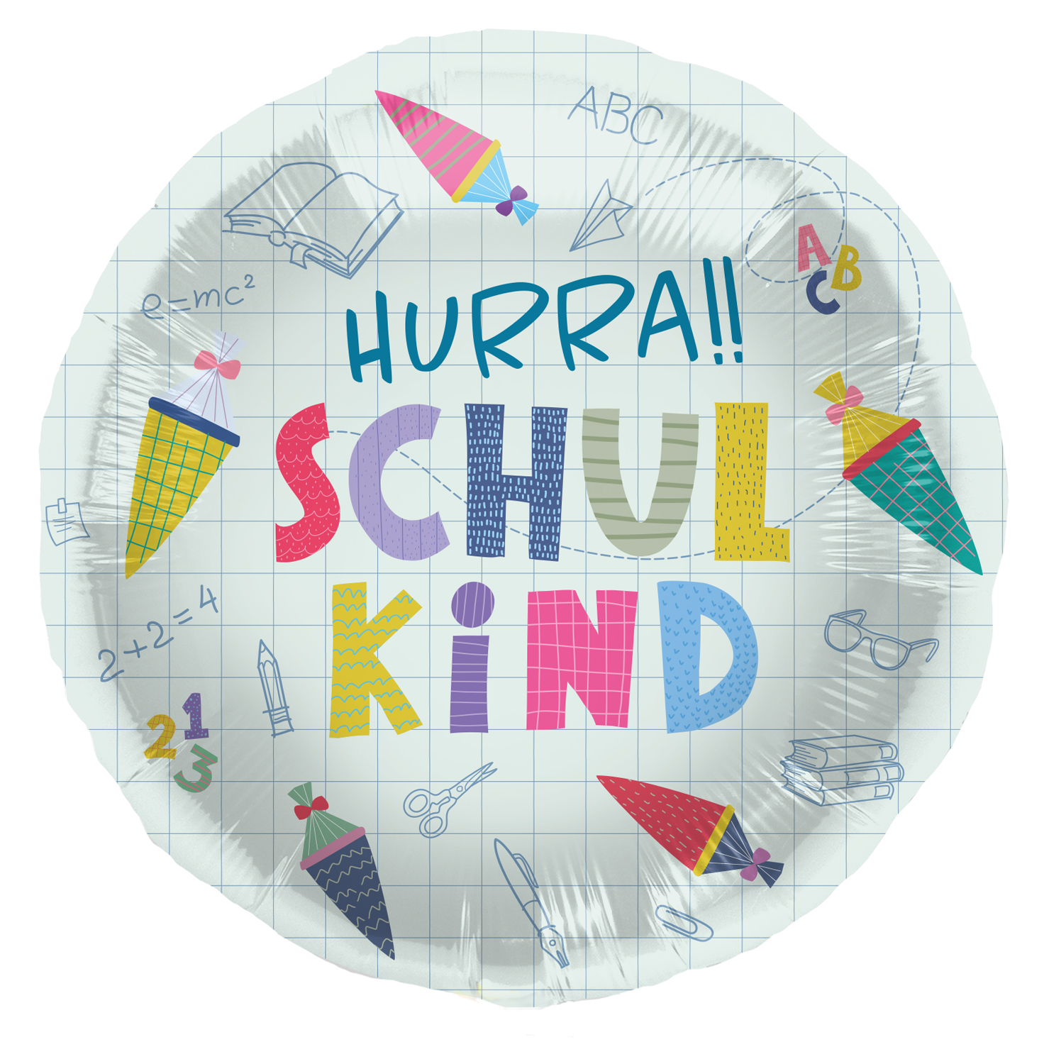 Produktbild von Folienballon Schulanfang - 45cm