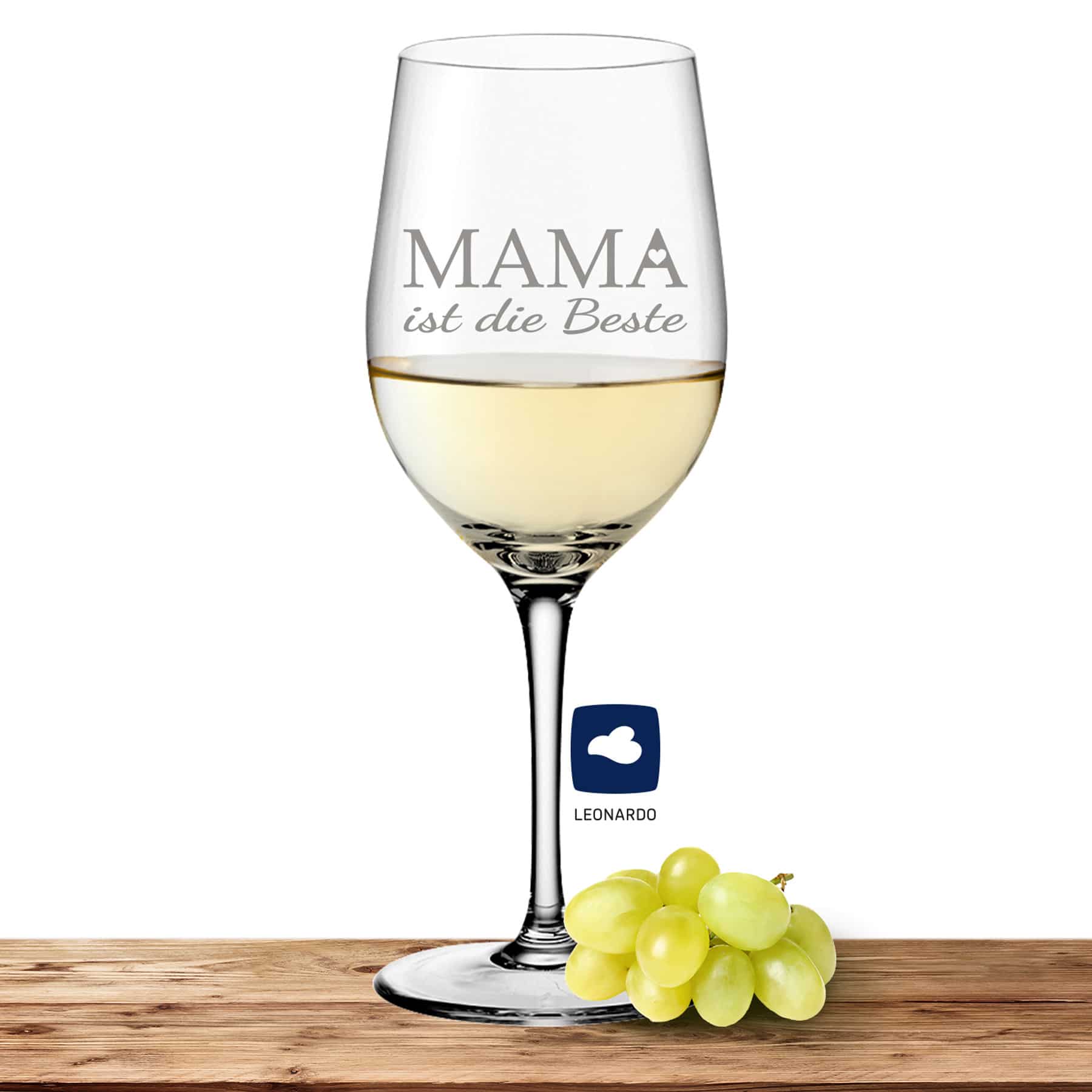 Leonardo Weißweinglas 300ml Ciao+ "Mama ist die Beste"