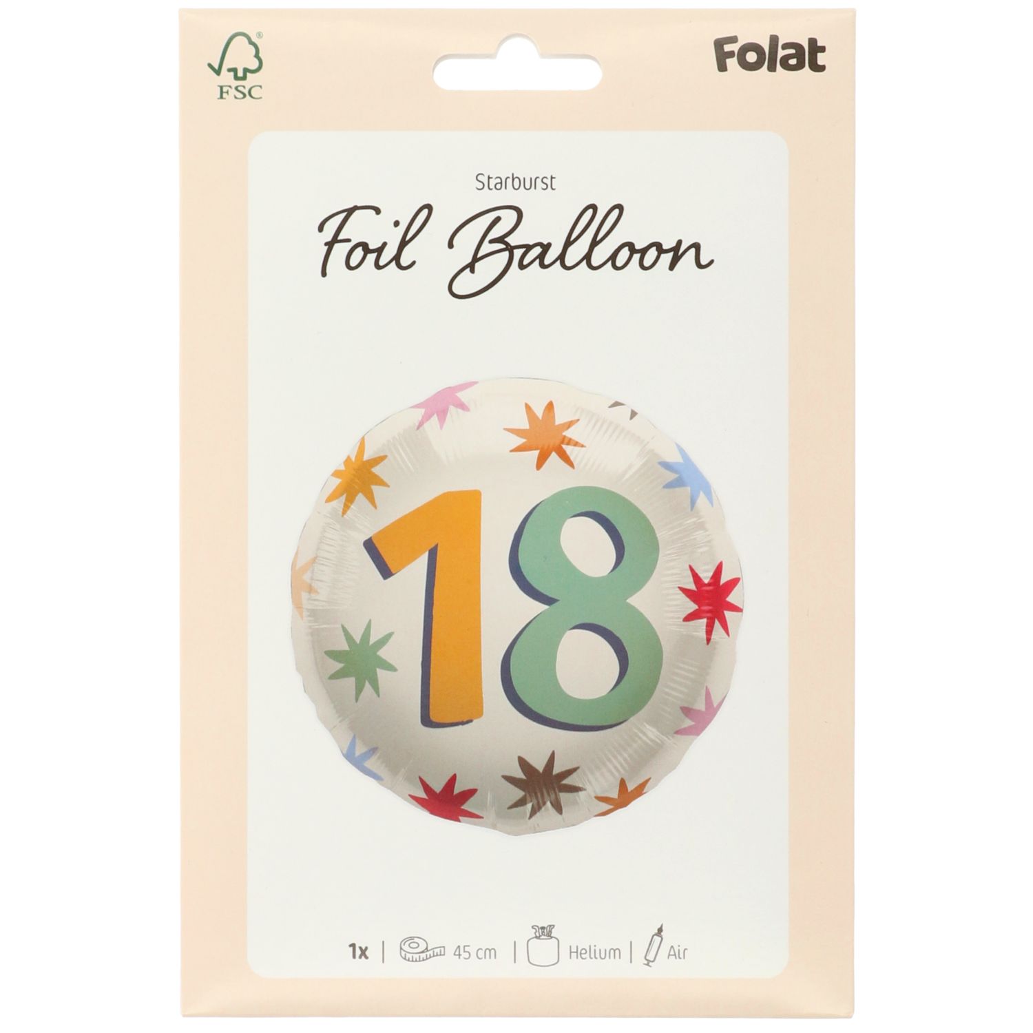 Produktbild 2 von Folienballon 18. Geburtstag - 45cm