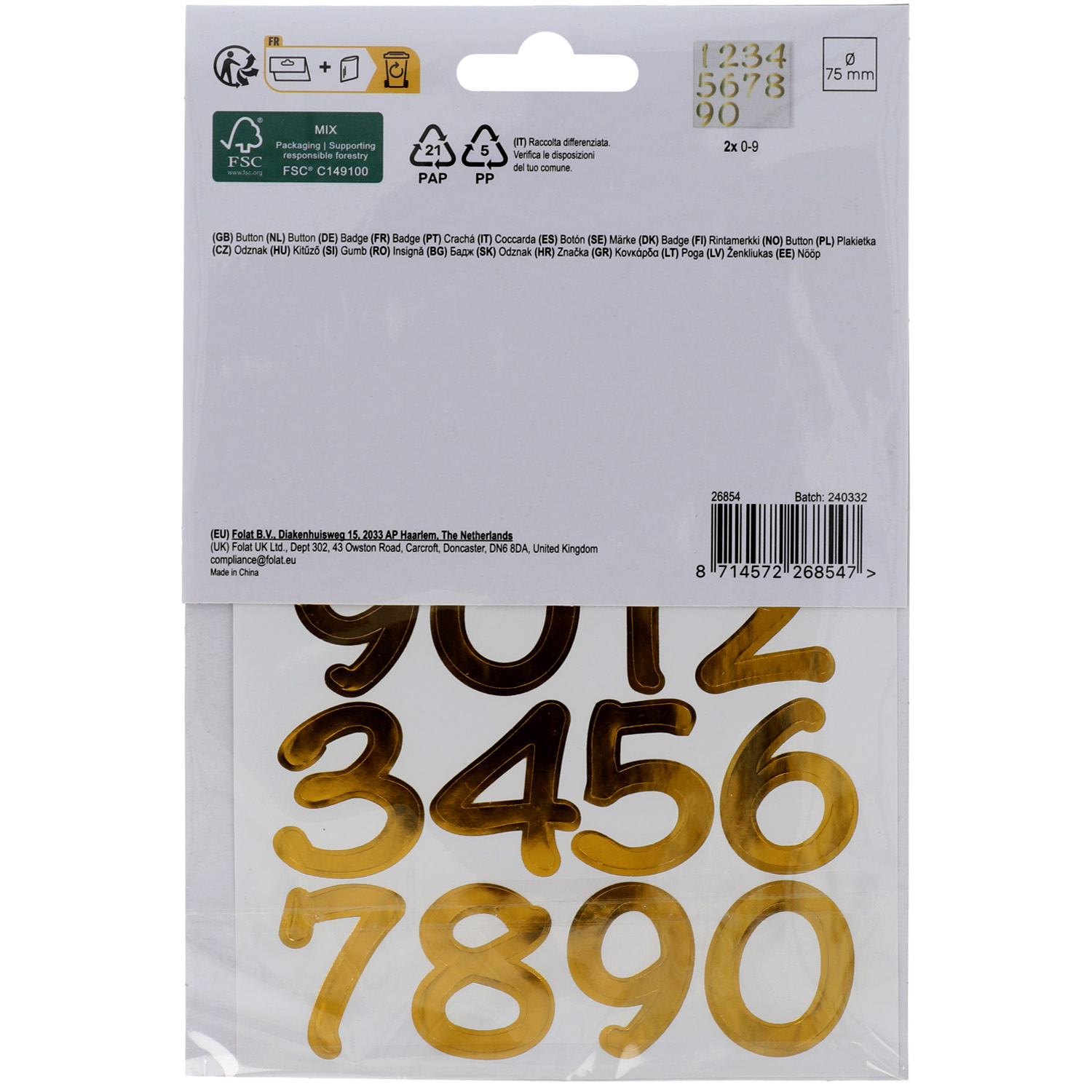 Produktbild 3 von Button - "IT'S MY xx BIRTHDAY“ - individuell mit Zahlenaufkleber