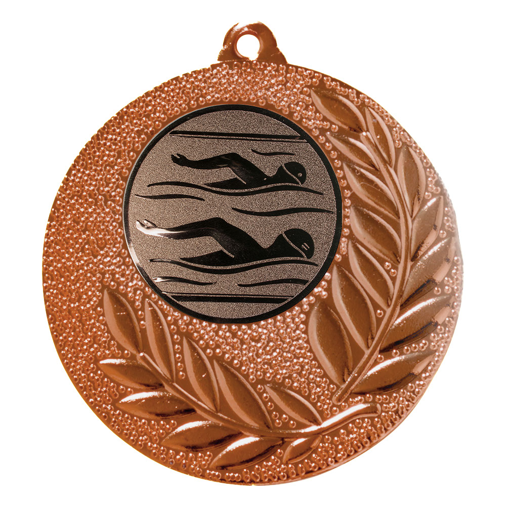 Produktbild von Schwimm-Medaille "Gladiolen" Ø 50 mm inkl. Kordel