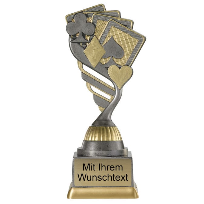 Produktbild von Pokerpokal PF238-M61 altsilber/gold