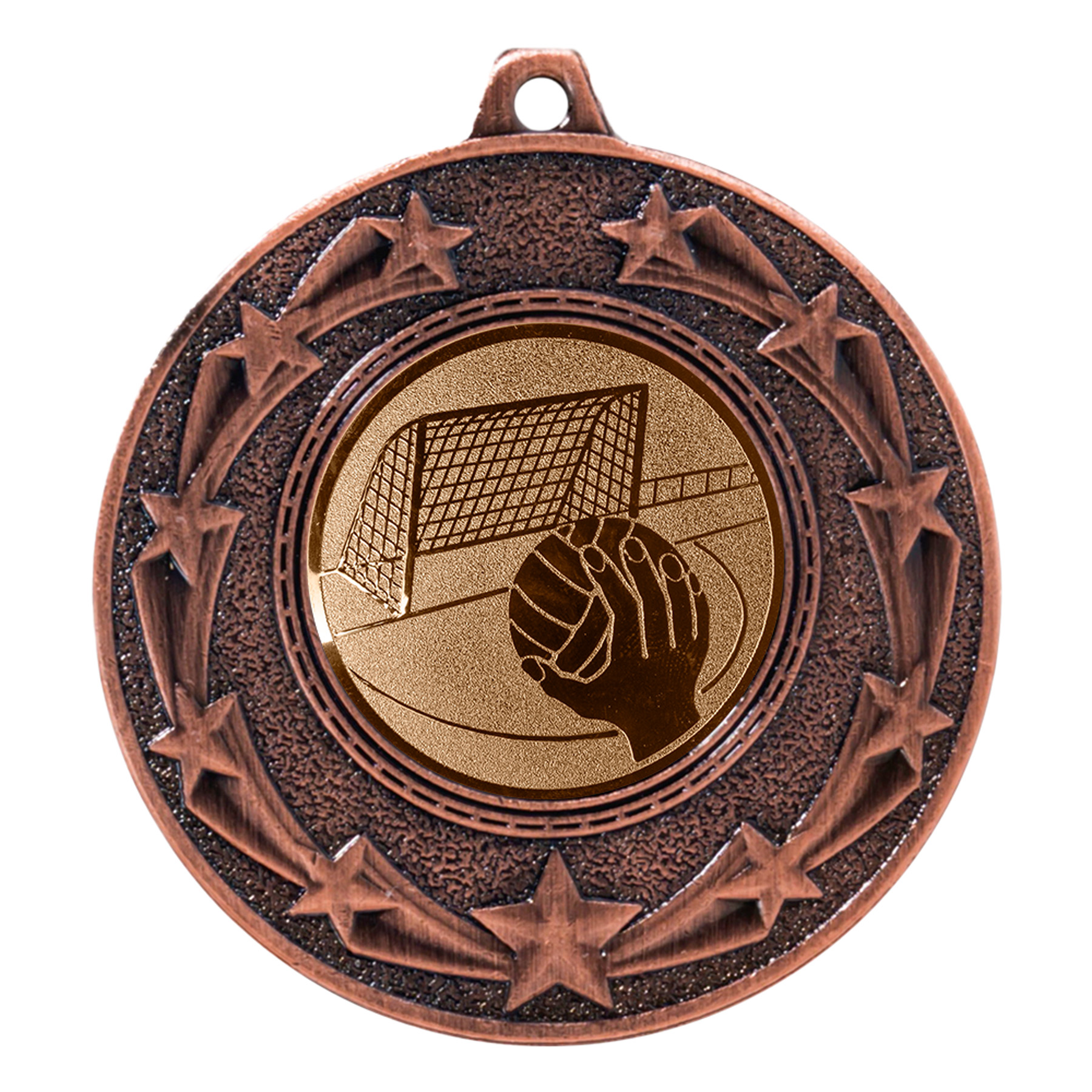 Produktbild von Handball-Medaille "Ginster" Ø 50 mm inkl. Kordel