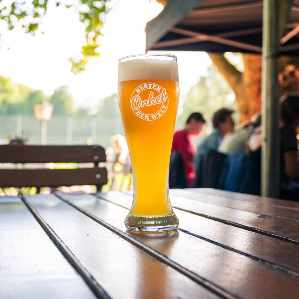 Produktbild 2 von Weizenglas 0,5l "Bester Onkel" mit Geschenkverpackung