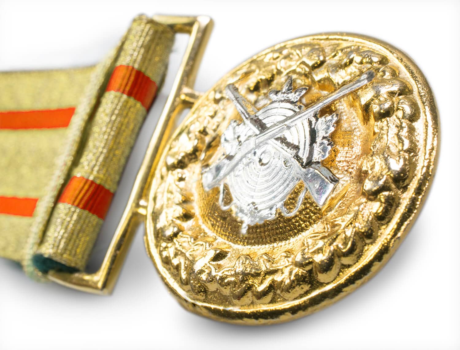 Produktbild 7 von Feldbinde gold mit roten Streifen (rot National)