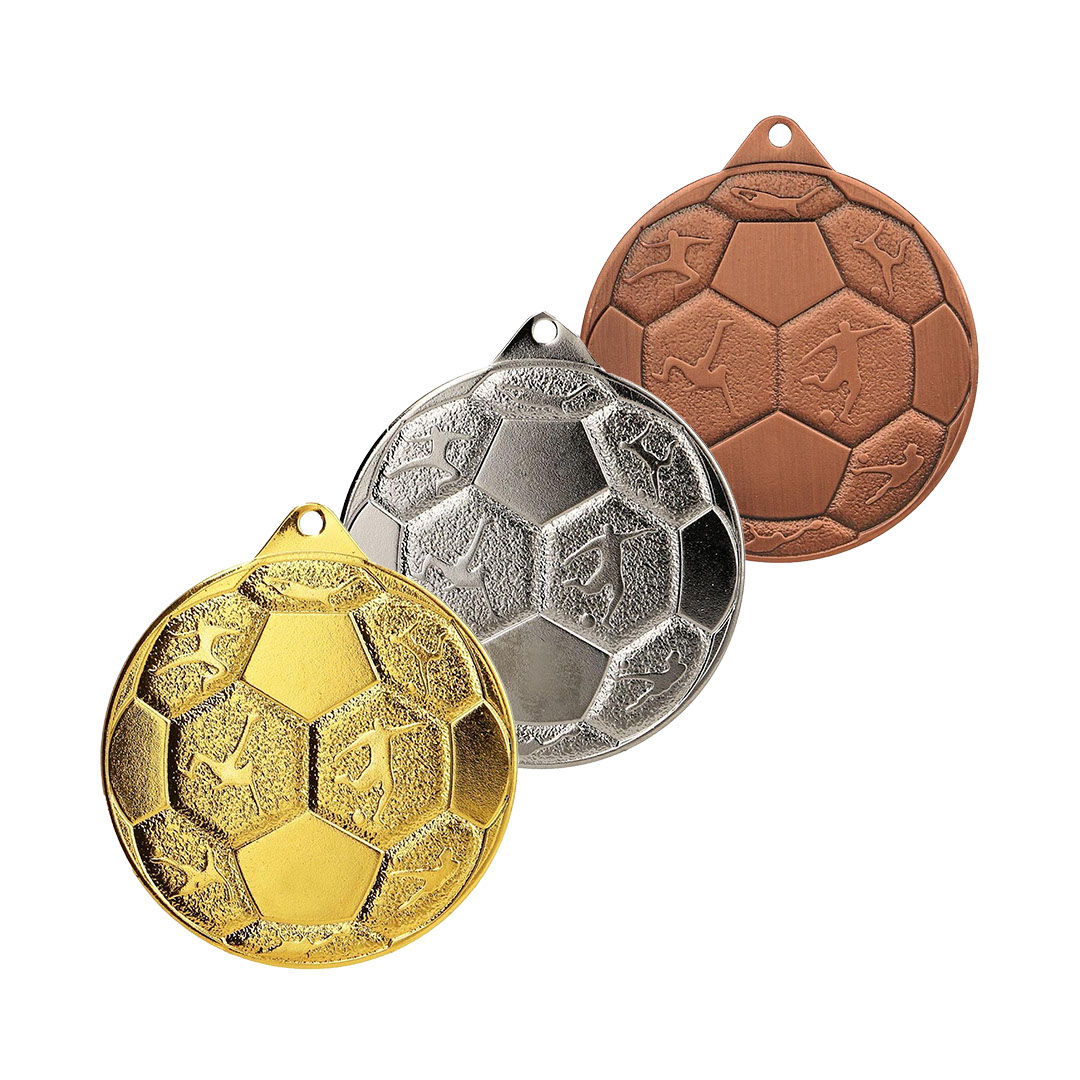 Produktbild von Fußballmedaille "Milvus" Ø 50 mm inkl. Kordel