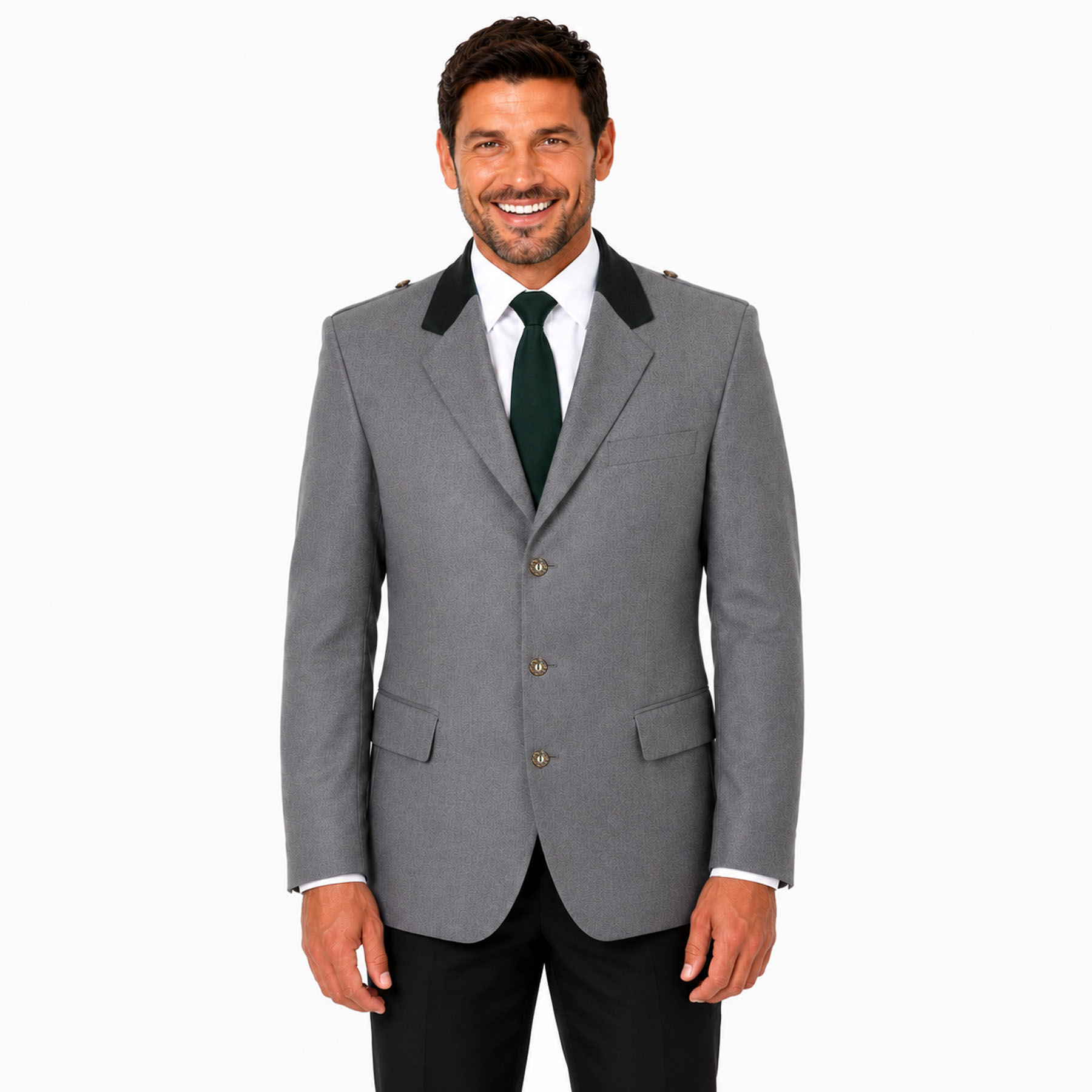 Produktbild von Schützenjacke Hubertus mittelgrau
